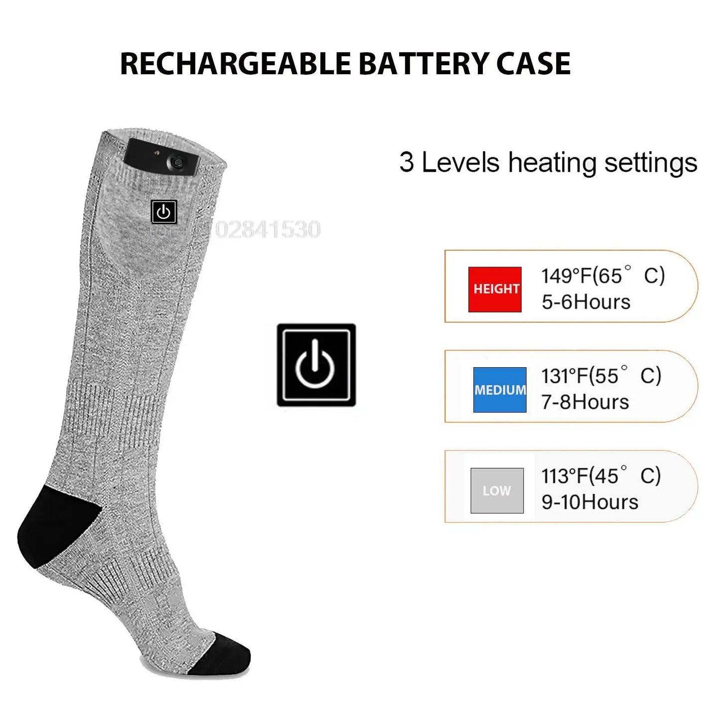 Winter Heated Sock With Battery